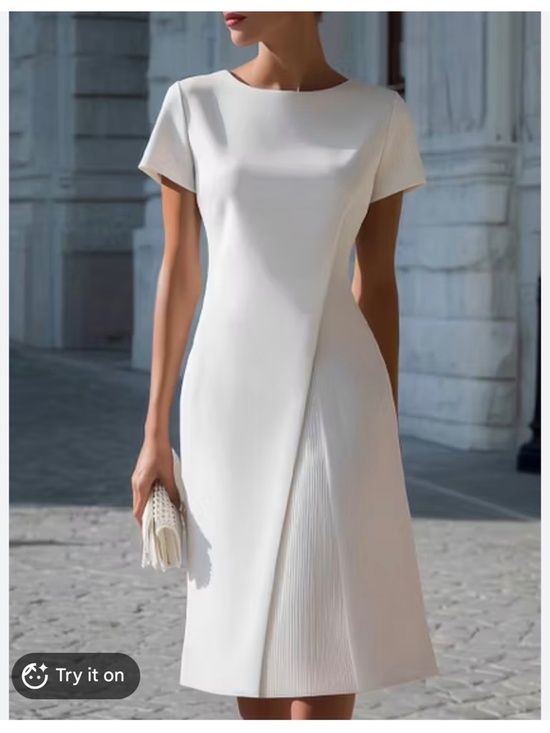 Mooyius Dresses & Skirts - Mooyius Ivory Dress Fully Lined NWT Size Medium